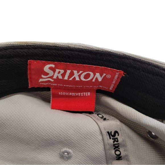 Srixon Golf Adjustable Tuck Strap Cap Trucker Baseball Logo 3D Hat Gray PGA - Picture 12 of 12